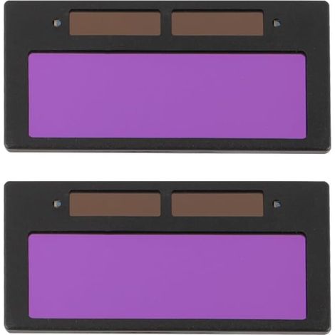 Paquet de 2 lentilles à obscurcissement Automatique pour Casque de soudage Solaire, filtres d'objectif, Convient à Toutes Les fenêtres de Casque de soudage Standard, Masques de soudage (1/5)