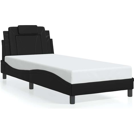 Maison Exclusive - Giroletto Viana senza Materasso Nero 90x190 cm in Similpelle (1/5)