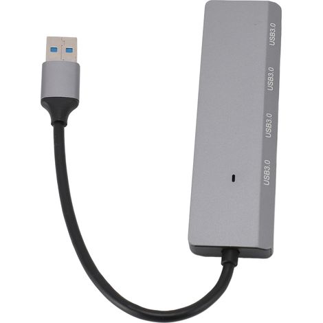 Hub USB 3.0 mit 4 Ports, 5-Gbit/s-Ladegerät, Multiport-USB-Adapter für den Schreibtisch, Flash-Speicher, Festplattenspeicher, PC-Tastatur, Ports in Less, Hub, auf einem Board installiert (1/4)