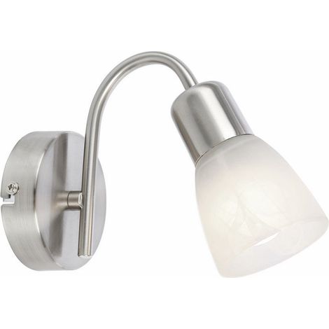 Applique Gordon cromata con vetro 1xE14 40W Reality