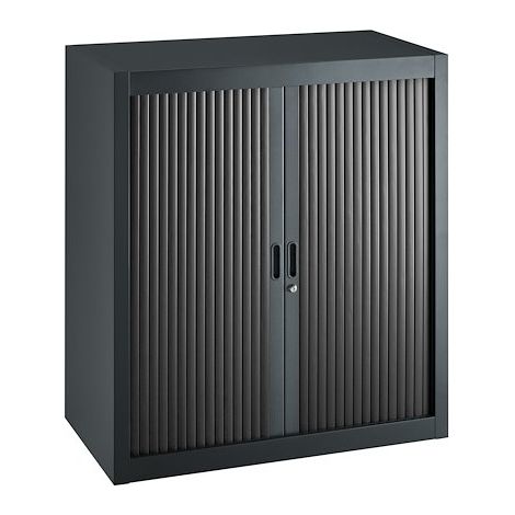 Armoire à rideaux démontables Economique 100 x 90 cm anthracite-noir - Maxiburo