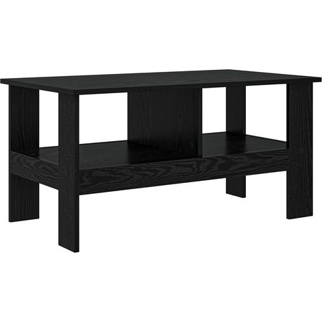 Table basse Chêne noir 90 x 50 x 45 cm Bois d'ingénierie