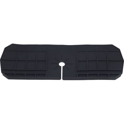 Protecteur d'éclaboussures noir pour évier en silicone alimentaire durable, design de drainage, attrape-gouttes polyvalent pour cuisine, salle de bain et camping-car.