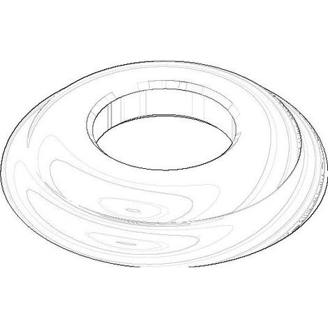 Dornbracht Rosette, 55x10mm, Chrom, 092735001-00