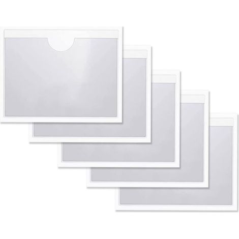 Pack de clips pour tickets de stationnement pour voitures, autocollants pour pare-brise, pochettes porte-tickets de stationnement, pochette adhésive transparente pour pare-brise de voiture, permis de (1/4)