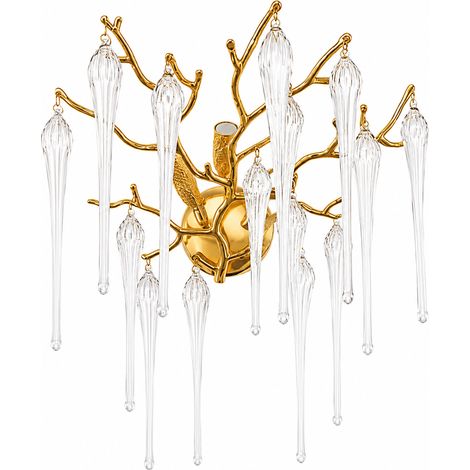LUSSOCRAFT Applique murale vintage – Métal, 3 couleurs d'éclairage dimmables, 3 lampes douille E14, Ø42.3 cm, pour entrée et salle à manger (1/5)