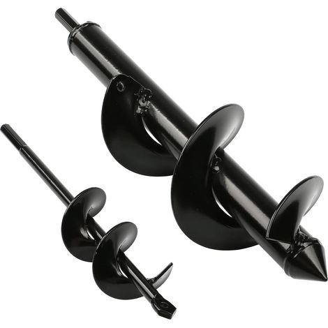 Mèche Jardin Tarière  80 et  40 mm 2 Pièces,Forets de Jardin en Spirale,Outil de Plantation Pratique pour Faire Rapidement Trou et Planter des Fleurs Arbres Arbustes GROOFOO (1/5)