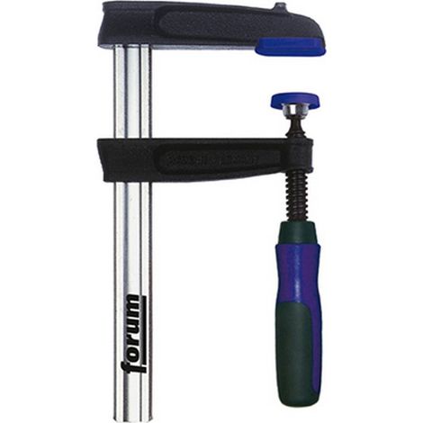 Morsetti A Vite Malleabile, Maniglia Di Plastica Bicomponente, Capacità Di Serraggio: 600 Mm, Interasse 120 Mm, Slitta 32 X 10 Mm