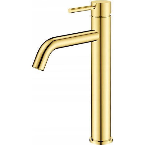Grifo de lavabo alto Besco VEO I color oro (1/2)