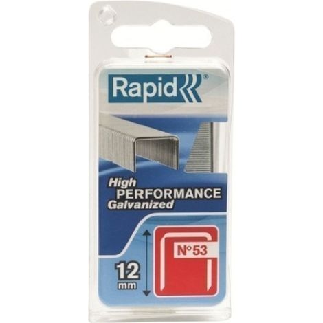 Grapa Grapadora Modelo 53 12Mm Fina Acero Rapid 1.060 Pz