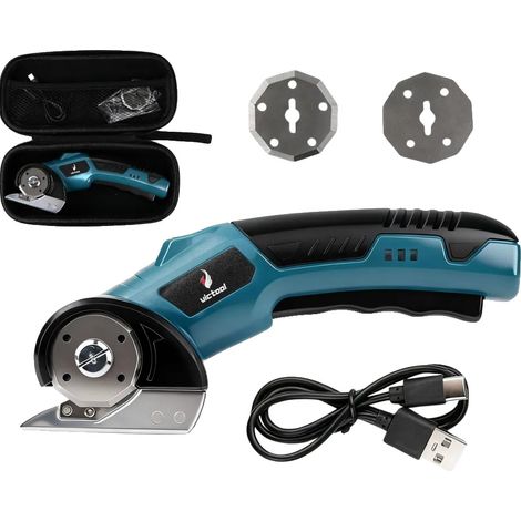 Akku-Rotationsschneider, 4,2 V Lithium-Batterie, 230 U/min Leerlaufdrehzahl, 6 mm Schnittiefe, Dual-Klingen-System, USB-Ladung