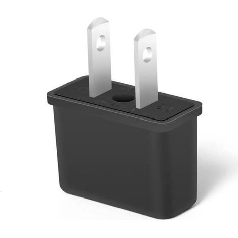 Adaptateur Fiche Europe Vers Prise Us - 125 V 250 V 6 A - Pour Voyages Usa Japon Canada Thaïlande Taïwan - Lot De 5 (1/4)