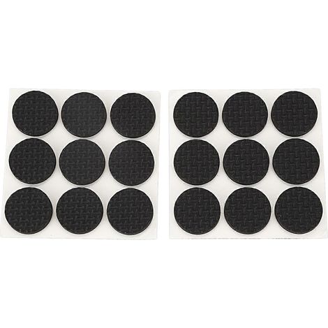 Lot de 18 pièces auto-adhésif noir mousse table chaise pied tampon protecteur (1/5)