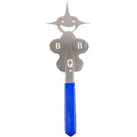 Fourchette à barbecue multifonctionnelle 6 en 1 en acier inoxydable pour fruits, légumes et viandes, idéale pour le barbecue, le camping et les activités de plein air. (1/4)