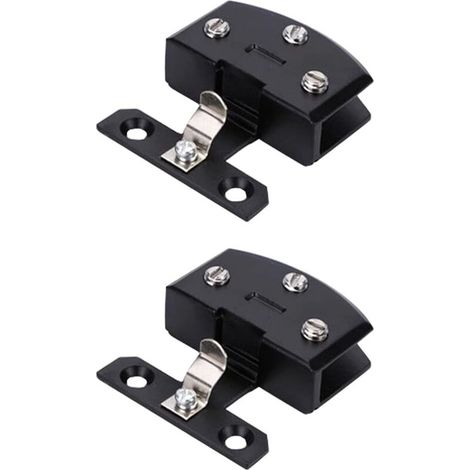 Bisagra para puerta de vidrio, 2 unidades, para muebles, con abrazadera para puerta de vidrio de 5 a 8 mm de grosor. (1/4)