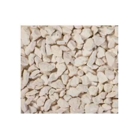 Gravillons calcaire ocre blanc 10/14 – Granulométrie 10/14 – Poids 150 kg – Pour allées et paillage décoratif – Scmc (1/2)