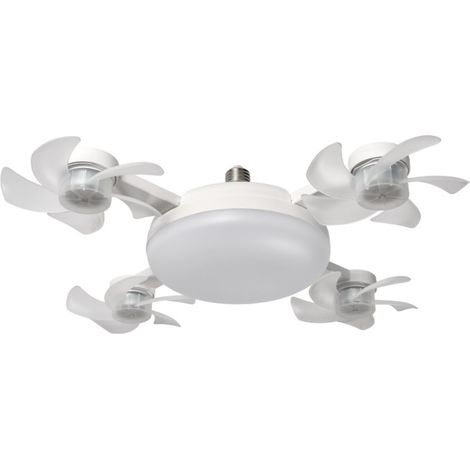 Neue, grenzüberschreitende, kreative elektrische Ventilatorleuchte, E27-Schraubfassung, Deckenventilatorleuchte für Wohnzimmer, LED-Drohnenventilatorleuchte für Schlafzimmer und Esszimmer