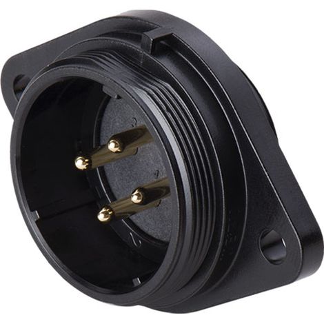 Connecteur circulaire 6 contacts, Montage panneau, raccordement A souder ( Prix pour 1 )