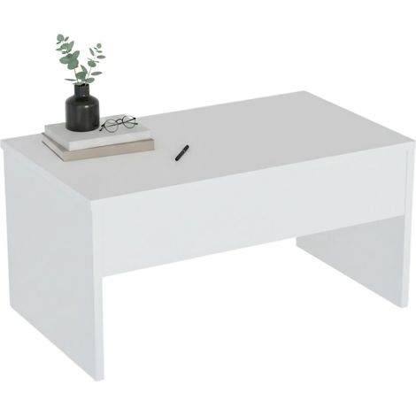 Mesa de Centro Marinone, un Compartimento, 45x90x52h cm Blanco