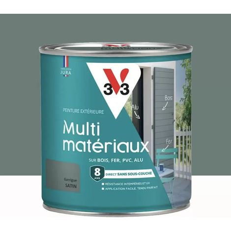Peinture extérieure V33 Multi-matériaux Satin Garrigue 0,5 L (1/3)