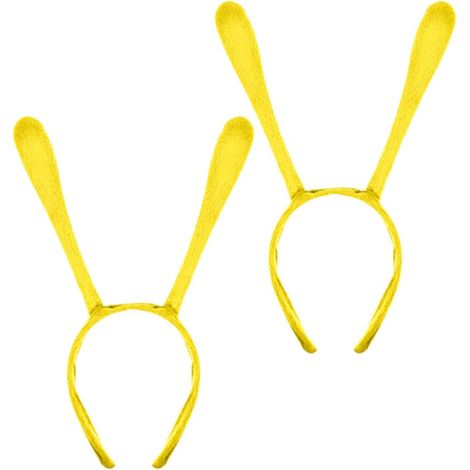 pezzi Fascia per capelli con antenne a forma di ape in tessuto giallo (1/5)