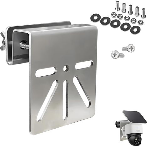 Support Caméra Gouttière, Support Gouttiere Camera Exterieur, Support Camera Exterieur, Montage Sans Outils avec Vis Antirouille, Fixation Stable et Étanche pour Sécurité Extérieure (1/5)