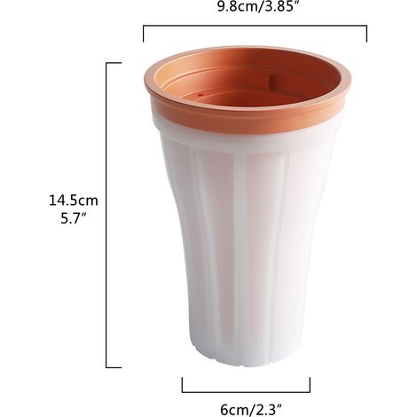 Tasse à granita maison, tasse à glace pincée, tasse à glace maison, tasse à milkshake, tasse rafraîchissante (1/5)