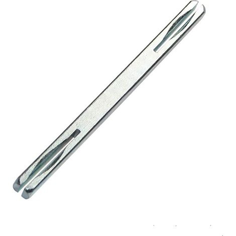 8-mm-Vierkantschaft – 1 Stück – Massivstahl – Türgriffbefestigung – Innen/Außen – Silber, 140 mm (1/5)