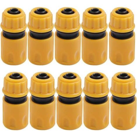 Embout Tuyau Arrosage 10pcs, Embout Tuyau d'Arrosage, Jardin en Plastique Raccords d'Arrosage Rapides, Raccord Arrosage, Embout Arrosage, Raccord Tuyau, Jardin Raccords d'Arrosage Rapides-JUSCH (1/5)