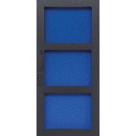 BGS Werkstattwageneinlage 1/3, leer: 3 Ablagefächer 4091, 408 x 189 x 32 mm