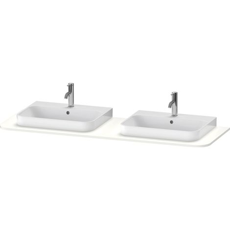 Console Duravit Happy D.2 Plus, 1600x550 mm, 2 découpes, pour
