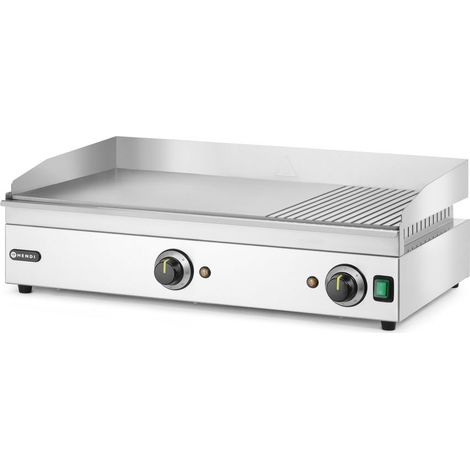 Plancha Rainurée 1/3 Kitchen Line 220-240V/3500W 697x474x(H)241mm - Hendi