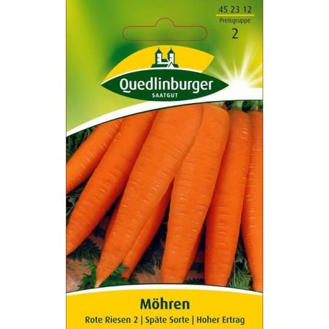 Quedlinburger Möhren Rote Riesen 2 - Gemüsesamen (1/2)