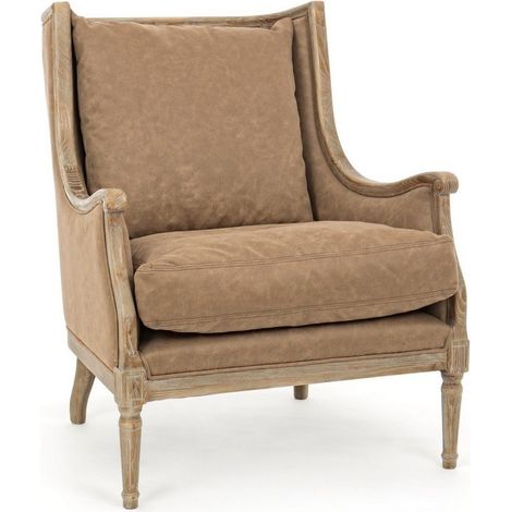 Fauteuil Caterina beige 75x85x98cm (1/5)