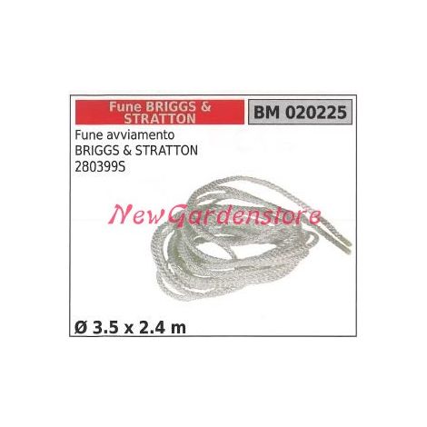 Fune avviamento briggs&stratton 280399S Ø 3.5 x 2.4m 020225