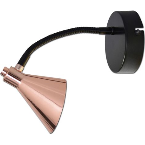 Naeve COPPER Applique murale LED flexible en forme de dôme 3000 K