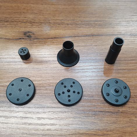 Solar fontänpump, soldriven vattenfontän med 6 munstycken, flytande soldammpump för fågelbad, trädgård, damm, pool och akvarium sex tillbehör (1/4)