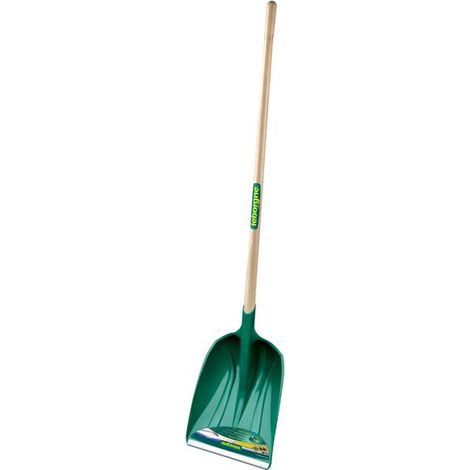 Leborgne – Pelle à neige grand volume 6L – Réglette aluminium pour casser la glace – Manche bois certifié PEFC – Largeur 36cm, hauteur 49cm