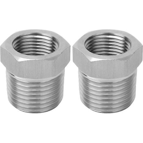 Stück BSP-Gewinde-Adapter (Innen-/Außengewinde) für Rohrverschraubung, Reduzierstück, pneumatisches Manometer, Wasserrohrverbindung 1/