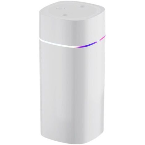 Petit humidificateur d'air, 600 ml USB Humidificateur d'intérieur silencieux avec 2 ouvertures de pulvérisation et arrêt automatique pour chambre à coucher, bureau, chambre d'enfant (1/5)