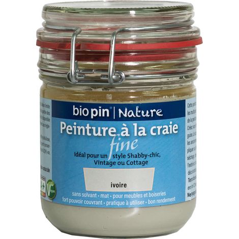Pittura naturale a gesso fine 0,325 L - Avorio Biopin Nature