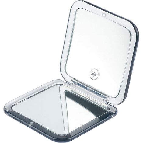 Miroir Grossissant x 30, Petit Miroirs de Poche Double Face 1X/30X, Miroir Grossissant Ventouse Voyage Pliable, Portable de Maquillage pour Femmes, Bureau, Maison et Voyage (1/5)