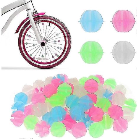108pcs vélo paru perles, coloré roue de vélo paru perles en plastique clip perles rayon décoration vélo roue rayons décorations pour enfants enfants vélos 20 (1/5)