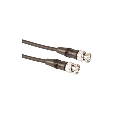 Câble BNC S-IMPULS, 5m, 50Ω, connecteur/connecteur, noir