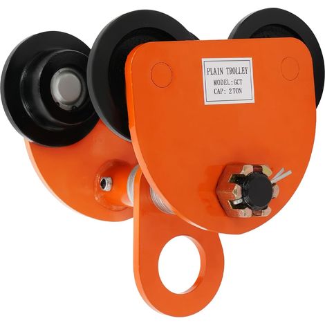 2T Iron Joist Trolley, Beam Trolley, Manual Sliding Trolley with Track Rollers, for Construction Sites, Docks, Factories, Warehouses 19.7 25cm