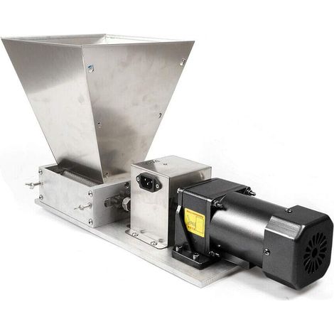 Elektrische Getreidemühle Gerstenmühle Malzmühle Grinder 2 Walzenmühle + 4L Trichter 220V 75RPM