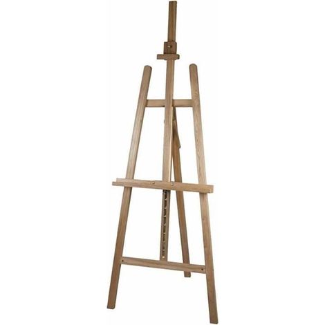 Chevalet d'atelier - Robuste - Bois d'orme - Pliable - Hauteur max: 130 cm - Poids: 5,5 kg