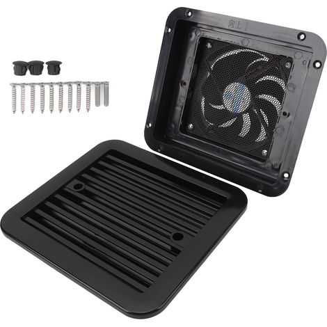 Ortviai Ventilateur d’extraction latéral 24 V pour camping-car, bateau et caravane – 7,2 W, étanche, débit 3,3 m³/min