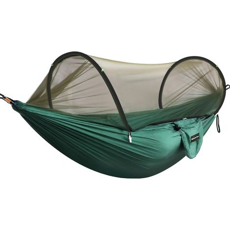 Hamacing Ultra-Highlights Hamacing-Feilen und Anti-Moustiques Kapazität und Ladung von 250 kg, Nylon- und Fallschirm-Atemschutzgerät und Schnellverschluss