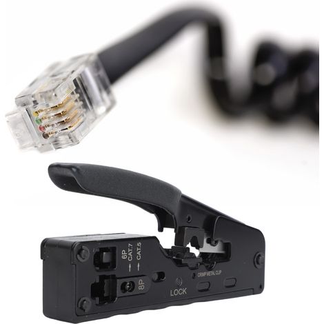 Kit de sertissage multifonctionnel RJ45 avec pince à sertir réseau (1/5)